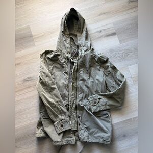 Sage Green Hooded Jacket